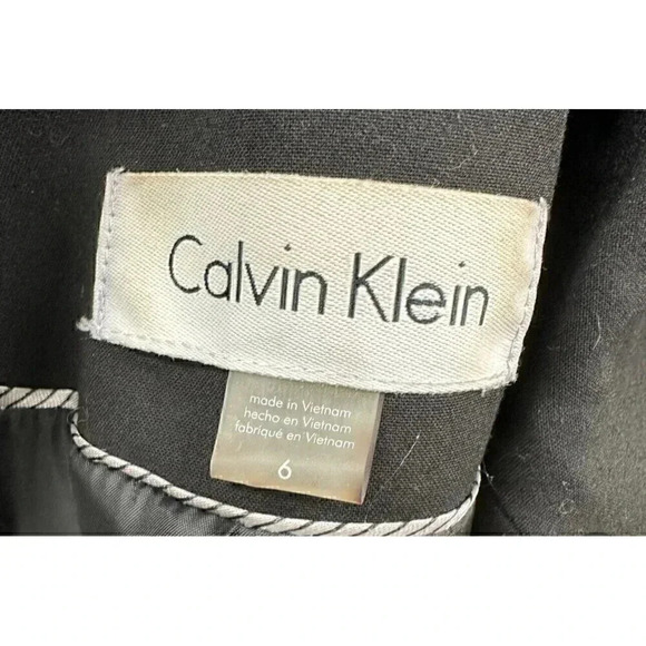 calvin Klein black blazer women's size 6 - Picture 4 of 7